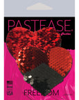 Pastease Sequin Hearts Red/Black