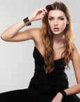 Bijoux Indiscrets Desir Metallique Mesh Handcuffs - Black