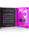 b-Vibe Rimming Petite Rotating and Vibrating Remote Control Plug Fuchsia