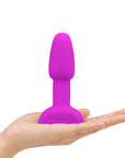 b-Vibe Rimming Petite Rotating and Vibrating Remote Control Plug Fuchsia