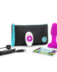 b-Vibe Rimming Petite Rotating and Vibrating Remote Control Plug Fuchsia