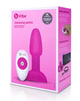 b-Vibe Rimming Petite Rotating and Vibrating Remote Control Plug Fuchsia