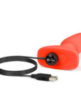 b-Vibe Rimming 2 Rotating and Vibrating Remote Control Plug Orange
