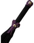 Love Knot Mini Flogger Black with Purple Bow