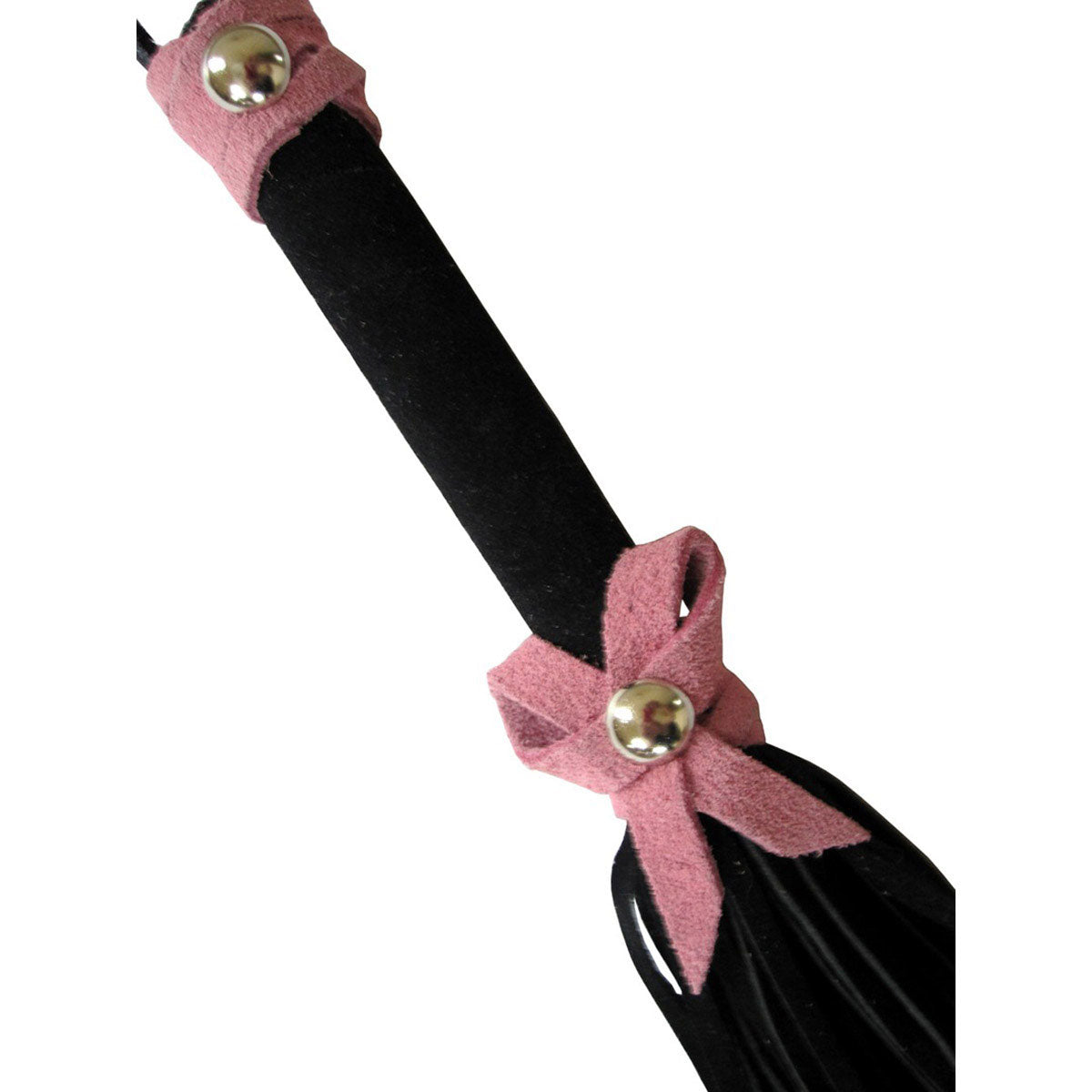 Love Knot Mini Flogger Black with Pink Bow