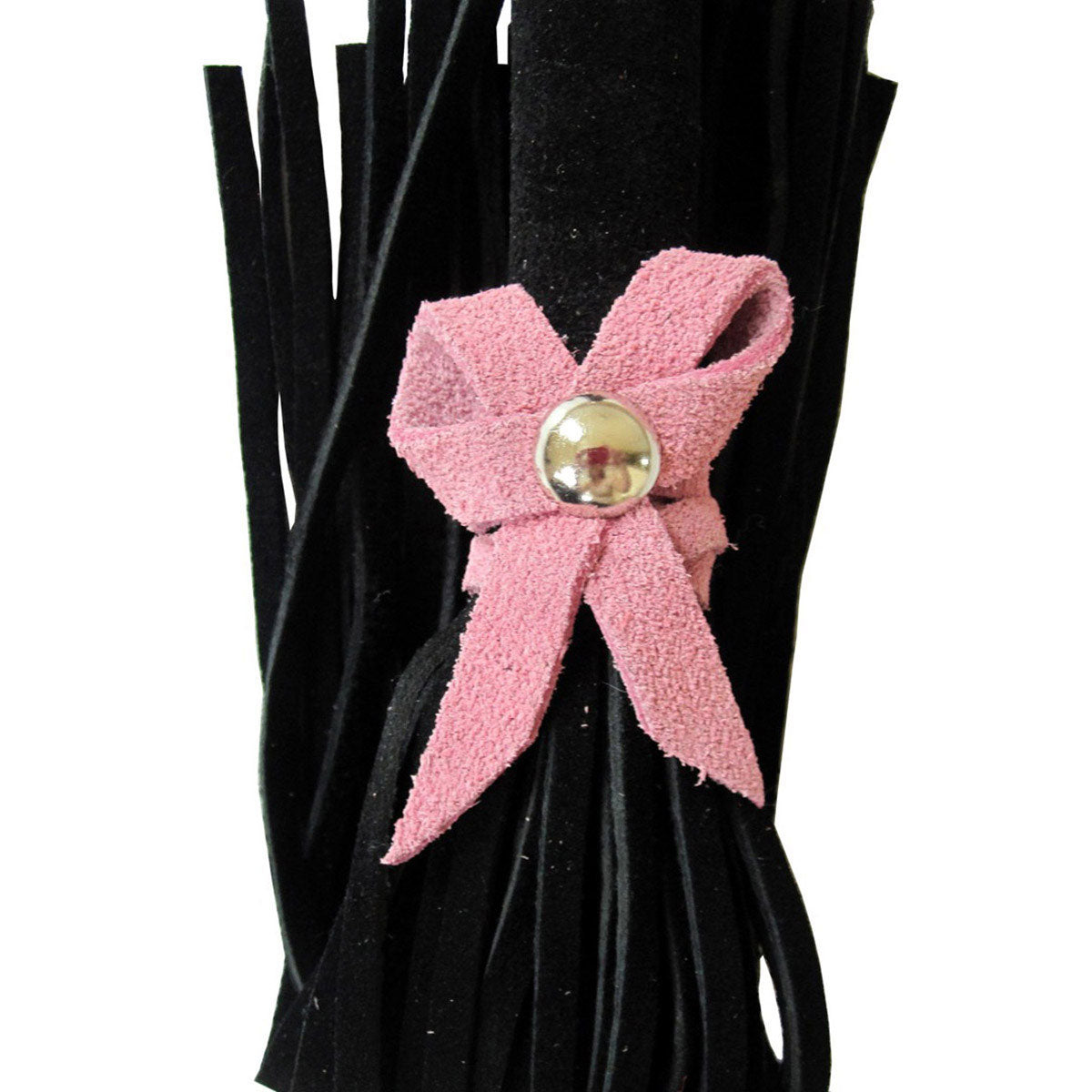 Love Knot Mini Flogger Black with Pink Bow