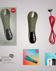 Fun Factory Manta Vibrating Stroker Moss Green