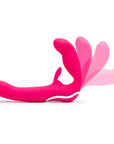 Happy Rabbit Vibrating Strapless Strap-On Pink