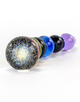 Crystal Delights Rainbow Bubble Dildo with Dichrioic Bulb