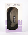 Wet For Her FOUR Vibrating Strapless Strap-On Black