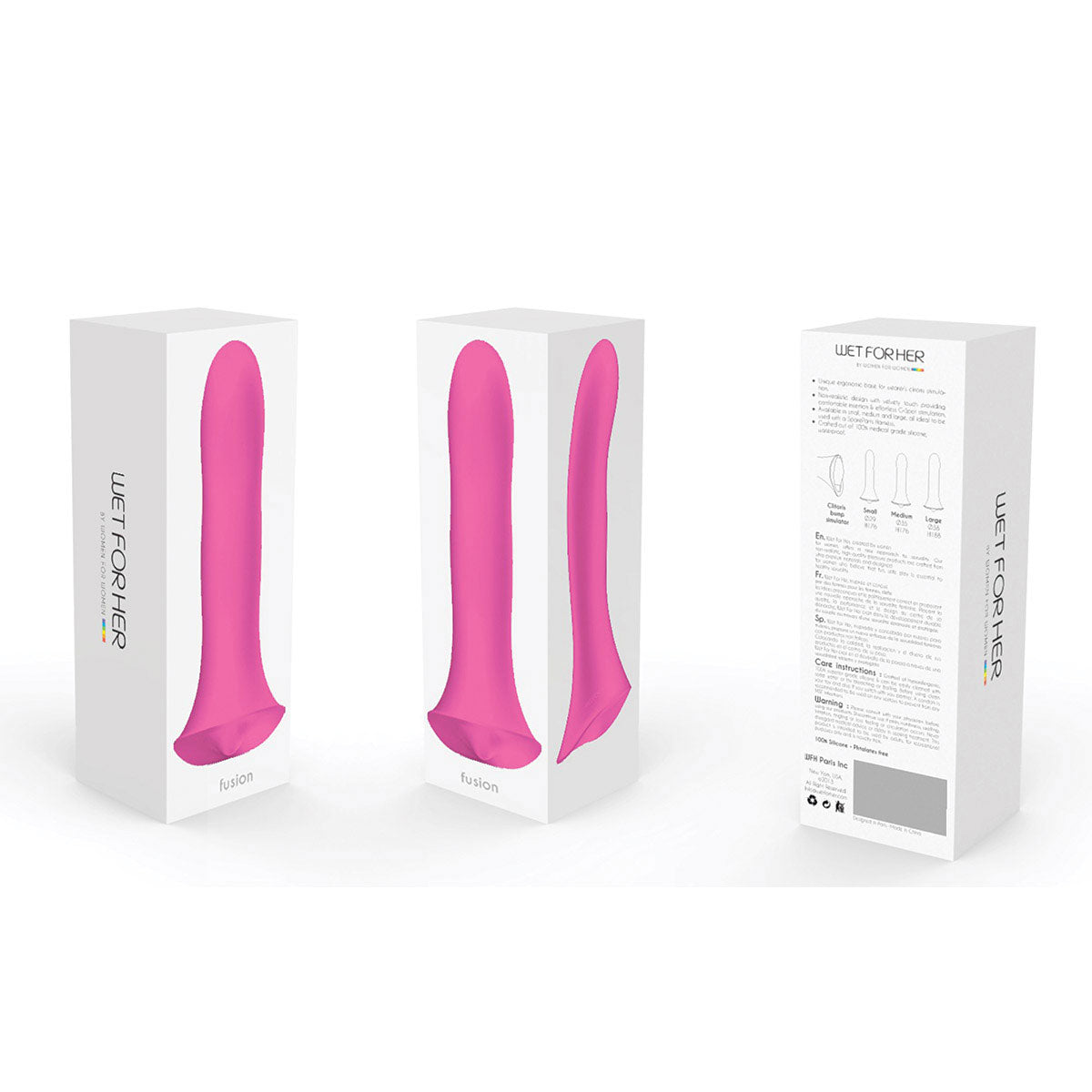 Wet For Her FUSION Medium 5.3 in. Dildo Pink