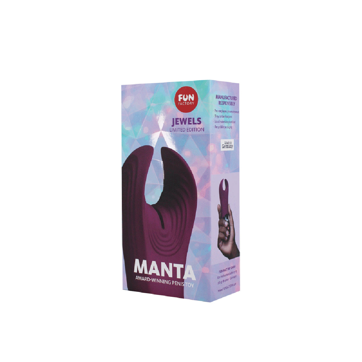 Fun Factory Jewels LE Manta Vibrating Stroker Garnet