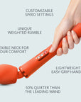 Fun Factory VIM Wand Vibrator Sunrise Orange