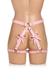 STRICT Bondage Harness with Bows Pink XL-2XL