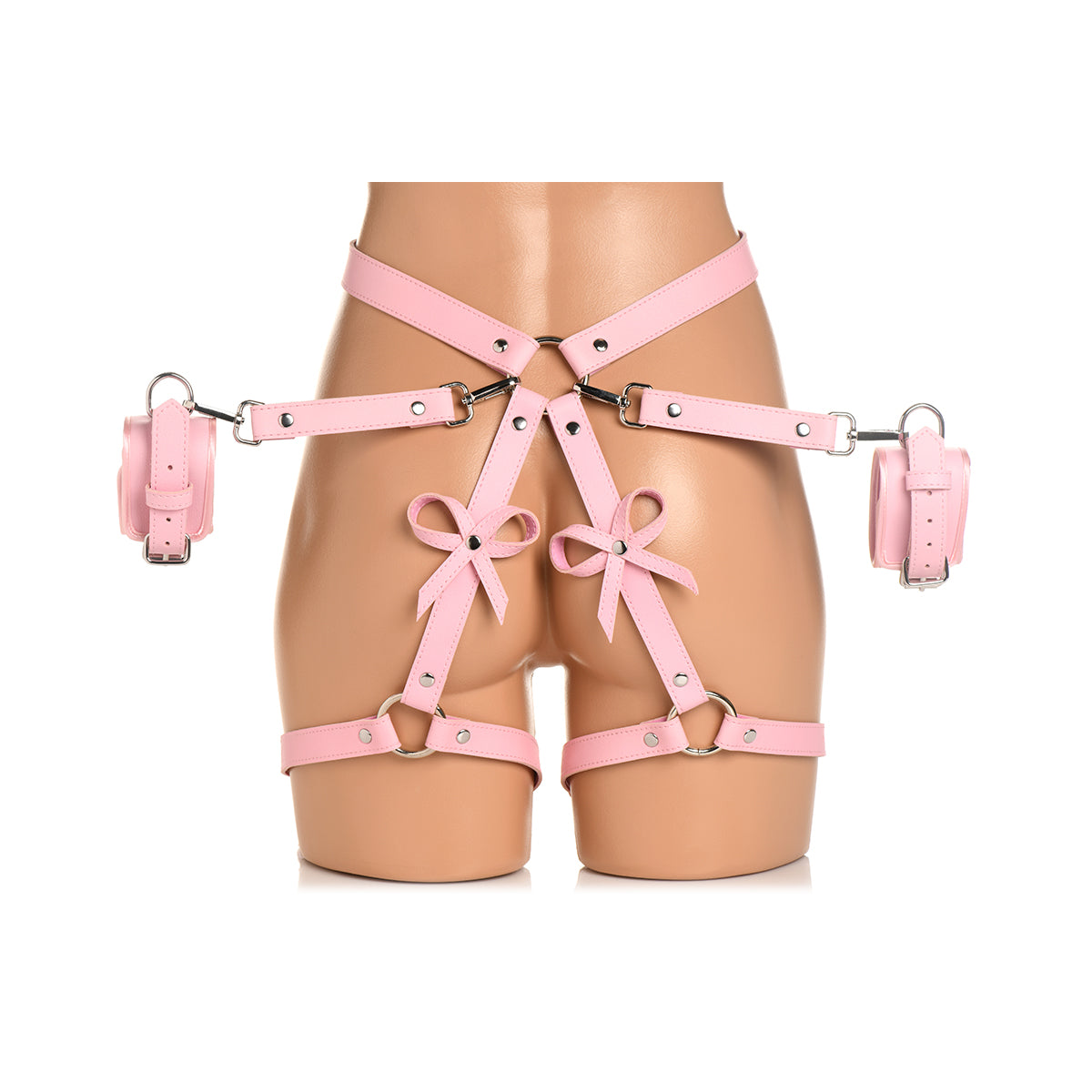 STRICT Bondage Harness with Bows Pink M/L
