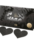 Bijoux Indiscrets Flash Pasties - Black Hearts
