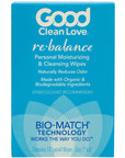 Good Clean Love Balance Personal Moisturizing & Cleansing Wipes 12-Pack