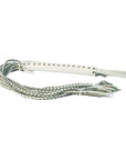 Leather Corset Flogger White/Grey