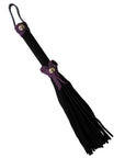 Love Knot Mini Flogger Black with Purple Bow