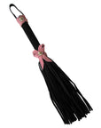 Love Knot Mini Flogger Black with Pink Bow