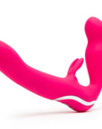 Happy Rabbit Vibrating Strapless Strap-On Pink