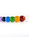 Crystal Delights Rainbow Bubble Dildo with Dichrioic Bulb
