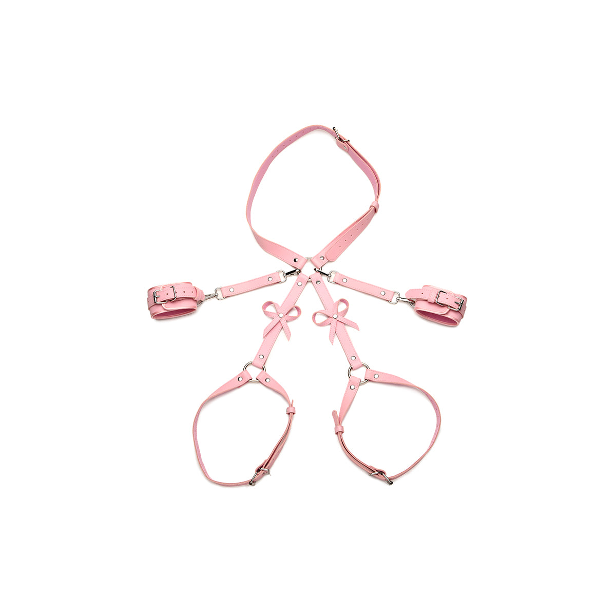 STRICT Bondage Harness with Bows Pink M/L