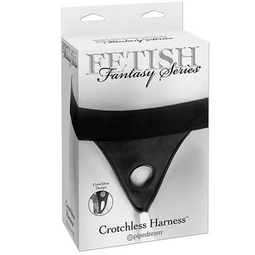 Fetish Fantasy Series Velcro Crotchless Harness Black