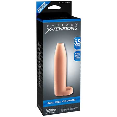 Fantasy X-tensions 5.5 in. Real Feel Enhancer Open-Ended Sling Beige