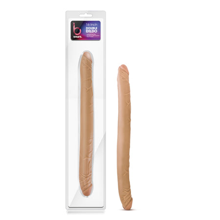B Yours 16 in. Double Dildo Tan