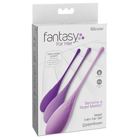 Fantasy For Her 3-Piece Silicone Kegel Train-Her Set