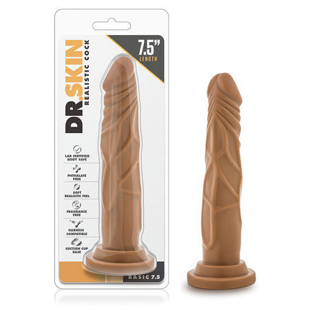 Dr. Skin Basic 7.5 Realistic 7.5 in. Dildo Tan