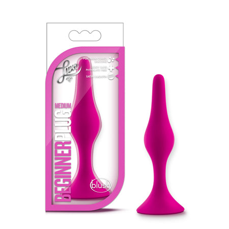Luxe Silicone Beginner Plug Medium Pink