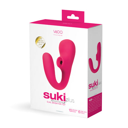 VeDO Suki Plus Rechargeable Dual Sonic Vibe Foxy Pink