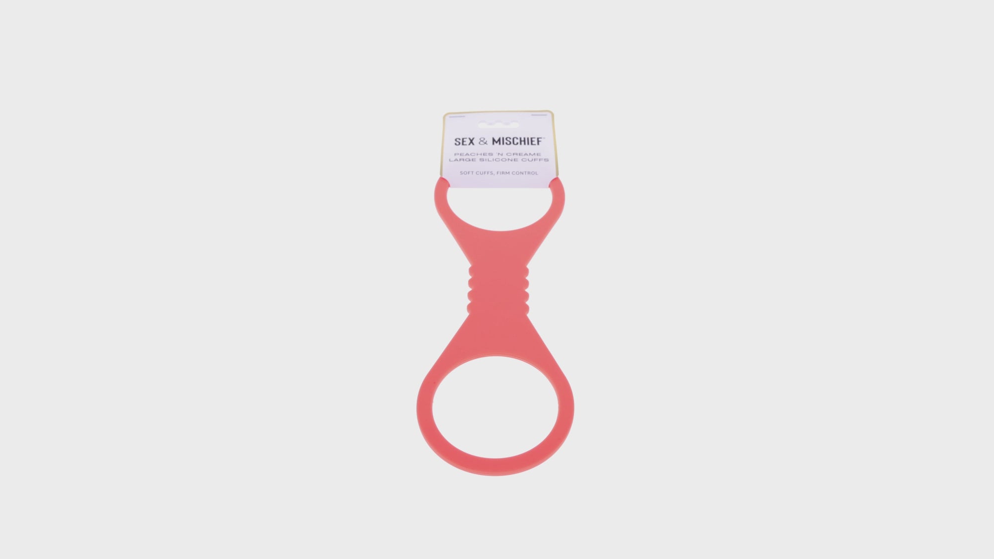 Sportsheets Sex &amp; Mischief Peaches 'n CreaMe Large Silicone Cuffs