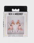 Sportsheets Sex & Mischief Peaches 'n CreaMe Bell Nipple Clamps