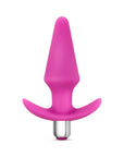 Luxe Discover Vibrating Silicone Anal Plug Pink