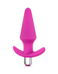 Luxe Discover Vibrating Silicone Anal Plug Pink