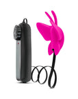 Luxe Butterfly Teaser Remote-Controlled Silicone Mini Vibrator Fuchsia