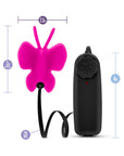 Luxe Butterfly Teaser Remote-Controlled Silicone Mini Vibrator Fuchsia