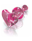 Icicles No. 75 Beaded Glass Massager With Heart-Shaped Base Pink