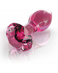 Icicles No. 79 Glass Anal Plug With Faceted Base Pink