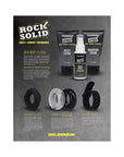 Rock Solid Brushed Alloy Large (1.75in X .75in) Silver