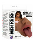 Curve Toys Mistress Perfect Suck Mercedes Vibrating Deep Throat Mouth Stroker Brown