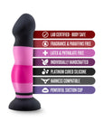 Avant D4 Sexy in Pink 8 in. Silicone Dildo