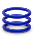 Performance VS1 Pure Premium Silicone Cockrings 3-Pack Medium Indigo