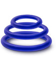 Performance VS4 Pure Premium Silicone Cockrings 3-Pack Set Indigo