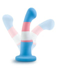 Avant Pride P2 True Blue 6 in. Silicone Dildo