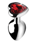 Booty Sparks Red Heart Gem Anal Plug S
