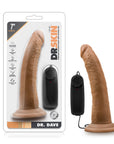 Dr. Skin Dr. Dave Realistic 7 in. Vibrating Dildo Tan
